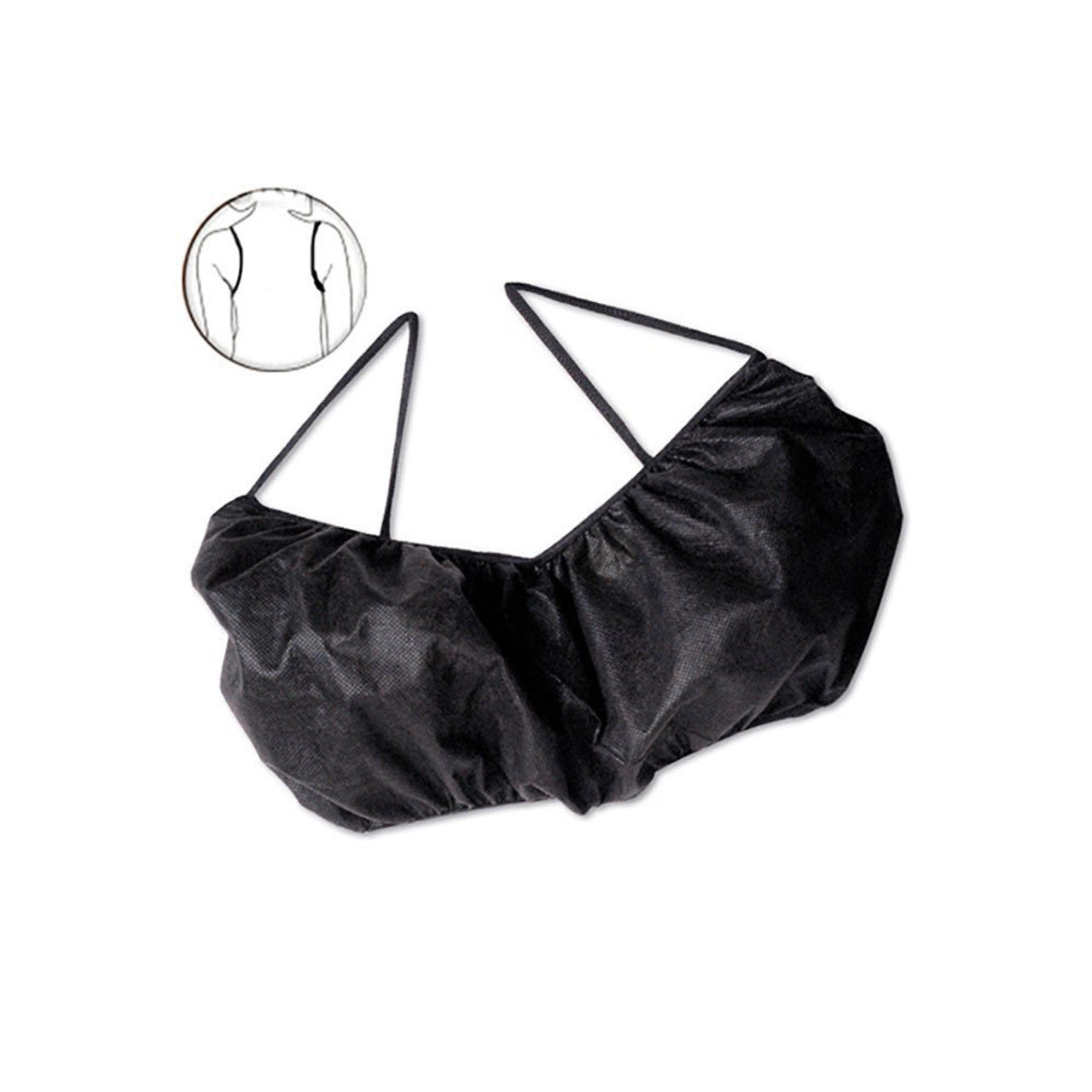 Disposable Bra, Black, 6pcs