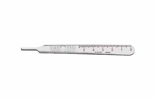 Stainless Steel Dermaplaning Blade Handle, non-sterile