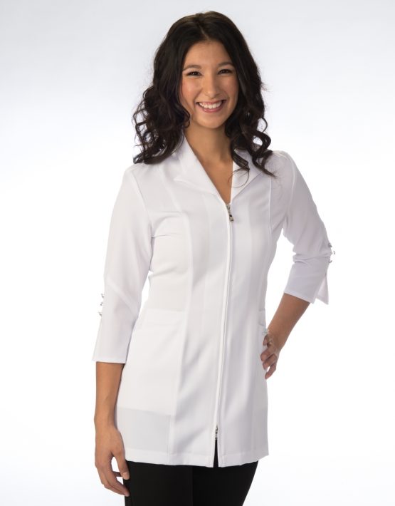 Carolyn Design Lab Coat, Sophisticated, White, Medium