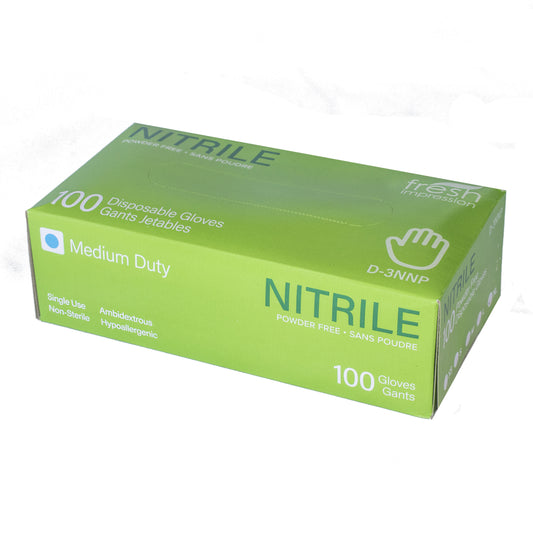 Nitrile Gloves powder-free, blue, 5.5 mil, Small, 100/box
