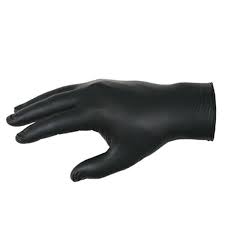 Nitrile Gloves Powder-Free, 5.5mil Black, Small