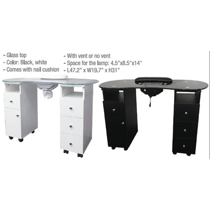 Manicure table 3468, White