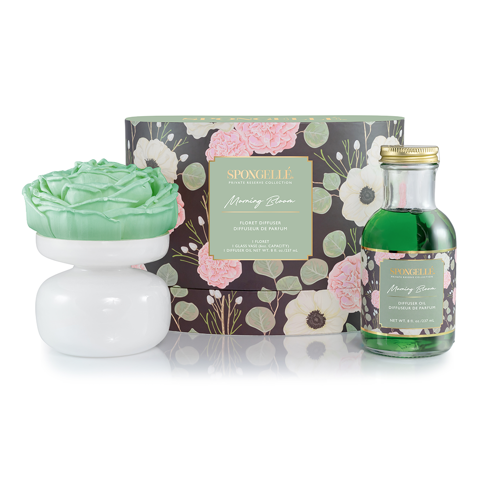 SPONGELLE FLORET DIFFUSER GIFT SET, PRIVATE RESERVE, MORNING BLOOM