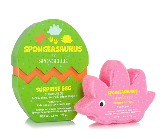 Spongelle Animal Kids Sponge, Stegosaurus, 12+ Uses