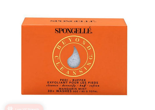 Spongelle Pedi-Buffer, Mandarin Mint, 30+ Uses