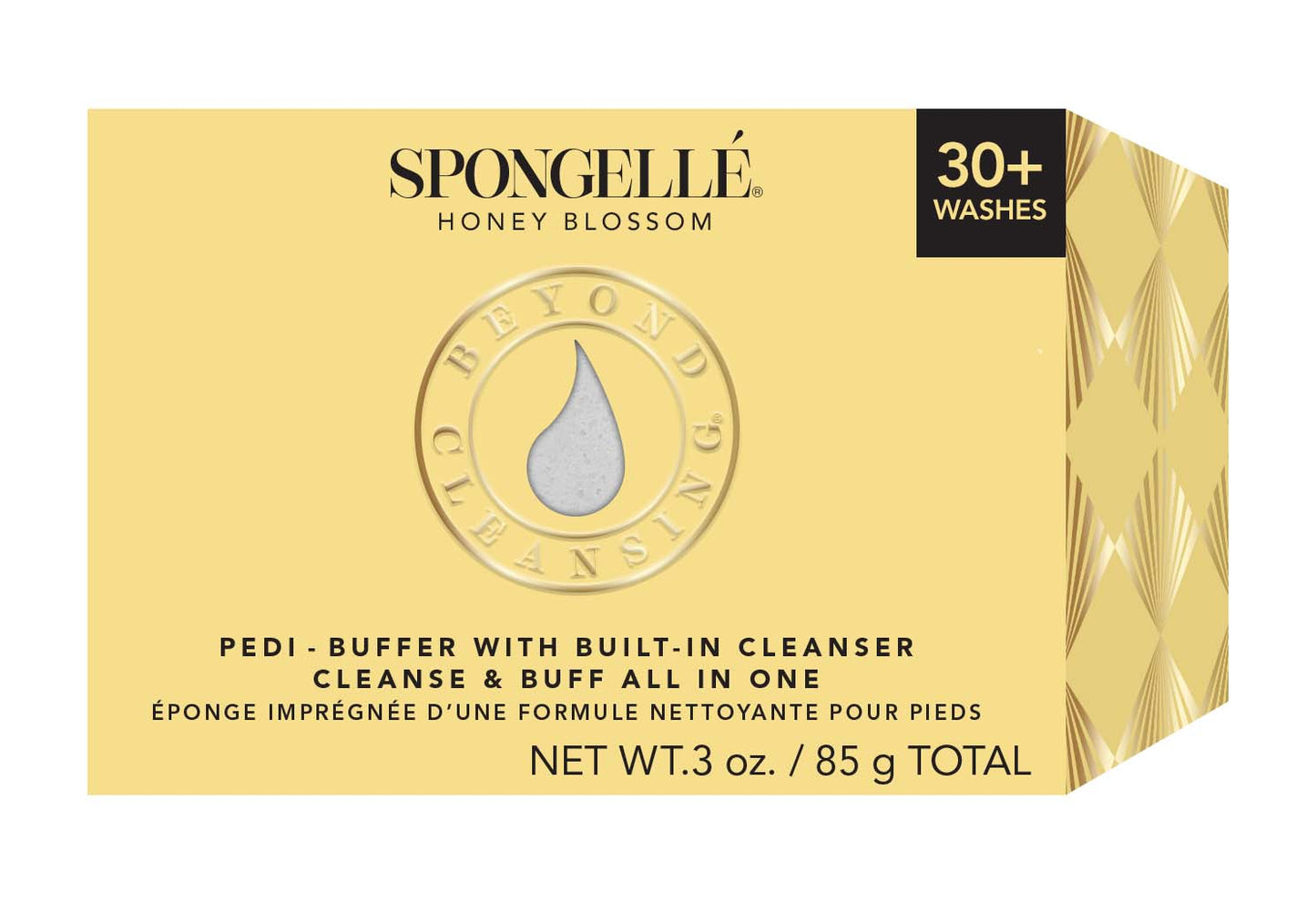 Spongelle Pedi-Buffer Honey Blossom (30+ Uses)